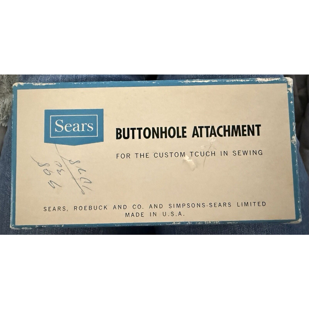 Vintage 1956 Sears Kenmore Buttonholer Attachment 6774 Greist Mfg Co Made In USA